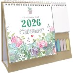 Calendrier 2026 - calendrier de bureau 1 mois par page janvier � d�cembre agenda annuel 2026 - 2027 vue ...