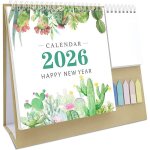 Calendrier 2026 - calendrier de bureau agenda annuel 2026 - 2027 12 mois 43 x 30 cm janvier d�cembre ...
