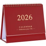 Calendrier - calendrier 2026 - calendrier de bureau 2026 - utilisation debout - calendrier de bureau ...