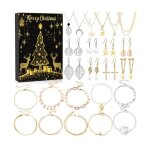 Calendriers de lavent 2024 femme24 surprises bijoux femme bracelet boucles doreilles collier�pouse m�re ...