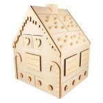 Calendrier de lavent bois maison en pain dpices 33 x 26 x 23 cm