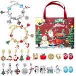 Calendrier de lavent enfant fille - bracelet bijoux - rouge - diy kits de loisirs créatifs Calendrier de lavent enfant fille - bracelet bijoux - rouge - diy kits de loisirs créatifs