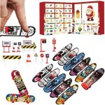 Calendrier de lavent - mini fingerboard - nol 2022 - 24 jouets - enfant - mixte