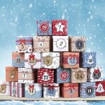 Calendrier de lavent  remplir soi meme calendrier de lavent 24 botes sacs de papier kraft pour cadeau ...