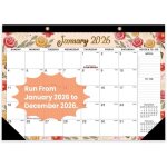 Calendrier de bureau 12 mois 2026 (janvier 2026 ? d�cembre 2026) ? calendrier mural 43 x 30 cm avec liste ...