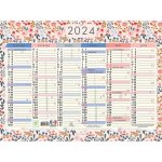 Calendrier - exacompta - mini labo - semestriel - d�cor recto - verso - 43 x 335 cm