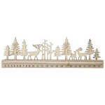 Calendrier de lavent en bois - compte  rebours - 40 x 12cm