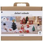Calendrier de lavent enfant - modelage - 24 projets créatifs - blanc Calendrier de lavent enfant - modelage - 24 projets créatifs - blanc