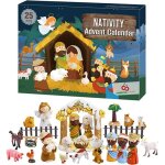 Calendrier de lavent - jouets de nol - 24 figurines en rsine - mixte -  partir de 3 ans - non rptitif ...
