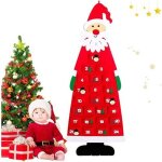 Calendrier de lavent - nol - 24 sacs en feutre - tissu doux - dcoration festive - diy