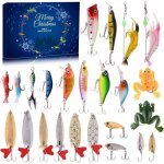 Calendrier de lavent peche pecheur ensemble de leurres p�che pour adulte homme gar�on cadeau surprise ...