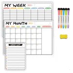 Calendrier magntique pour frigo planning semaine magnetique tableaux de planification tableau semainier ...