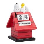 Calendrier perp�tuel - peanuts - erik snoopy - r�sine - 95x11x155cm - d�coratif