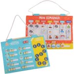 Calendrier semainier gratitude pour enfant - jade - montessori - jeu educatif - humeur - dodo - jeu pour ...