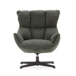 Calicosy - fauteuil en tissu matelassé avec pieds en métal noir h89 cm - odette - vert - vert Calicosy - fauteuil en tissu matelassé avec pieds en métal noir h89 cm - odette - vert - vert