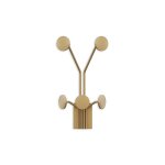 Calicosy - porte manteaux mural 5 pat�res en m�tal dor� h40 cm - giraffe - dor�