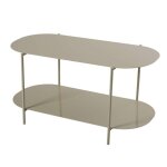 Calicosy - table basse 2 plateaux avec bords arrondis l100 cm - liv - taupe
