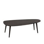 Calicosy - table basse avec plateau aux bords arrondis l115 cm - sweet - gris anthracite