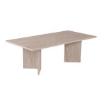 Calicosy - table basse avec plateau rectangulaire l120 cm - sabin - travertin - travertin Calicosy - table basse avec plateau rectangulaire l120 cm - sabin - travertin - travertin