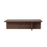 Calicosy - table basse avec plateau rectangulaire et pied asymétrique l120 cm - harbor - noyer - noyer ... Calicosy - table basse avec plateau rectangulaire et pied asymétrique l120 cm - harbor - noyer - noyer ...