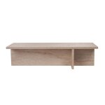 Calicosy - table basse avec plateau rectangulaire et pied asymétrique l120 cm - harbor - travertin - ... Calicosy - table basse avec plateau rectangulaire et pied asymétrique l120 cm - harbor - travertin - ...