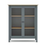 Calicosy - vitrine 2 portes l90 x h110 cm - misti - vert - vert
