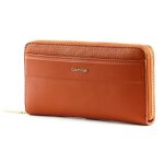 Calvin klein daily dressed zip around wallet l cognac [207653] - porte - monnaie porte monnaie