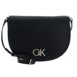 Calvin klein re - lock saddle bag ck black [185142] - sac  paule bandoulire sacoche