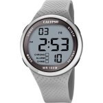 Montre digitale - calypso - k5785 / 1 - rsine grise - tanchit 10 atm - sportif