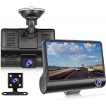 Camra embarque voiture grand angle 170dashcam voiture gps full hd 1080ptrois lentillescran 4 pouces ...