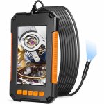 Camra endoscopique 1080p hd camra dinspection endoscope canalisation avec cran lcd 43 pouces lumire ...