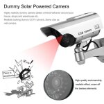 Caméra factice dextérieur avec led solaire Caméra factice dextérieur avec led solaire