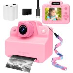 Camera instantanee pour enfants 3 - 12 ans impression photo noir et blanc ecran 2. 4 pouces appareil ...