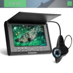 Cam�ra de p�che sous - marine 720p �cran de 43 pouces pour la p�che en bateau sur lac glac� c�ble de ...