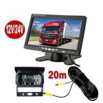 Caméra de recul 7 pouces moniteur lcd18 led ir nocturne vision caméra arrière kit 20m câble 12v - 24v ... Caméra de recul 7 pouces moniteur lcd18 led ir nocturne vision caméra arrière kit 20m câble 12v - 24v ...