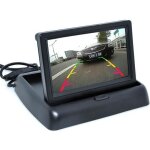 Cam�ra de recul ccd universelle pour voiture de nuit 7led + surveillance de stationnement vid�o pliable ...