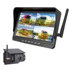 Cam�ra de recul magn�tique solaire sans fil pour camping - car support magn�tique syst�me bsd