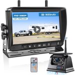 Cam�ra de recul solaire parkvision 1080p �cran 7 ips rechargeable 9600 mah