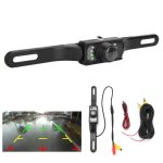 Cam�ra de recul de voiture � vision nocturne infrarouge hd pour cadre de plaque dimmatriculation longue ...