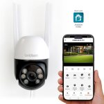 Camra de scurit extrieure avidsen homecam 2k ptz - motorise connecte - blanc