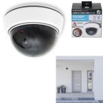 Cam�ra de surveillance factice - ronde - sans fil - couleur blanche - facile � installer