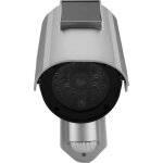 Camra solaire factice - link2home - flash rouge piles rechargeables abs durable
