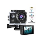 Cam�ra sport 4k wifi avec accessoires et caisson �tanche - mod�le beta - coloris noir
