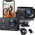 Caméra sport wolfang ga100 - 4k 30 fps avec double microphone et accessoires Caméra sport wolfang ga100 - 4k 30 fps avec double microphone et accessoires
