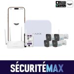 Cam�ra de surveillance maison ? kit complet 4 bullet 5mp int�rieur / ext�rieur avec nvr disque dur 1to ...