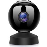 Cam�ra de surveillance sans fil wifi hd 2mp vision nocturne infrarouge grand angle 150� compacte s�curit� ...