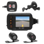 Camra de moto - akozon - enregistreur de conduite - tanche ip65 / ip67 - double camra 1080p + 720p ...