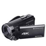 Cam�scope num�rique r�solution 4k r�solution 56 mp �cran hd 3 pouces �tanche zoom 18x portable noir