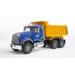 Camion benne mack - bruder - echelle 1:16 - ouverture du capot et de la benne