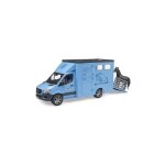 Camion betaillere mb sprinter bleu + cheval - van chevaux transport animaux - bruder vehicule 1:16 - ... Camion betaillere mb sprinter bleu + cheval - van chevaux transport animaux - bruder vehicule 1:16 - ...